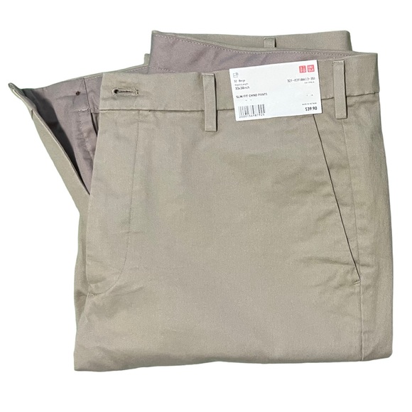 Uniqlo Mens Slim Fit Chino Pants — NWT - Picture 2 of 2